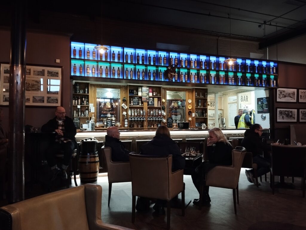 Image of the The 1608 Bar packed with whiskey options