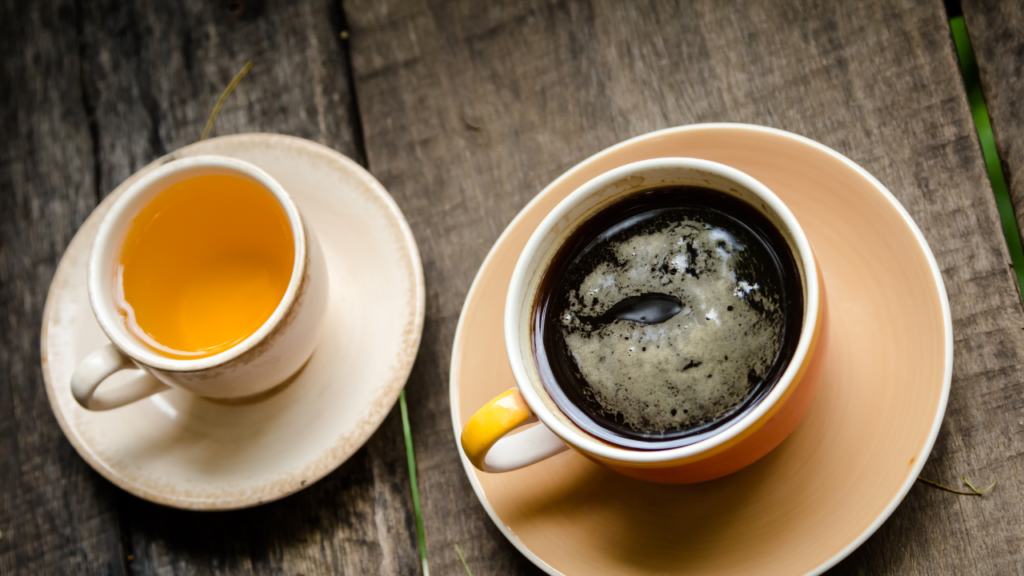 Image of tea and coffee. Adding free hot drinks will help to create a cosy Airbnb